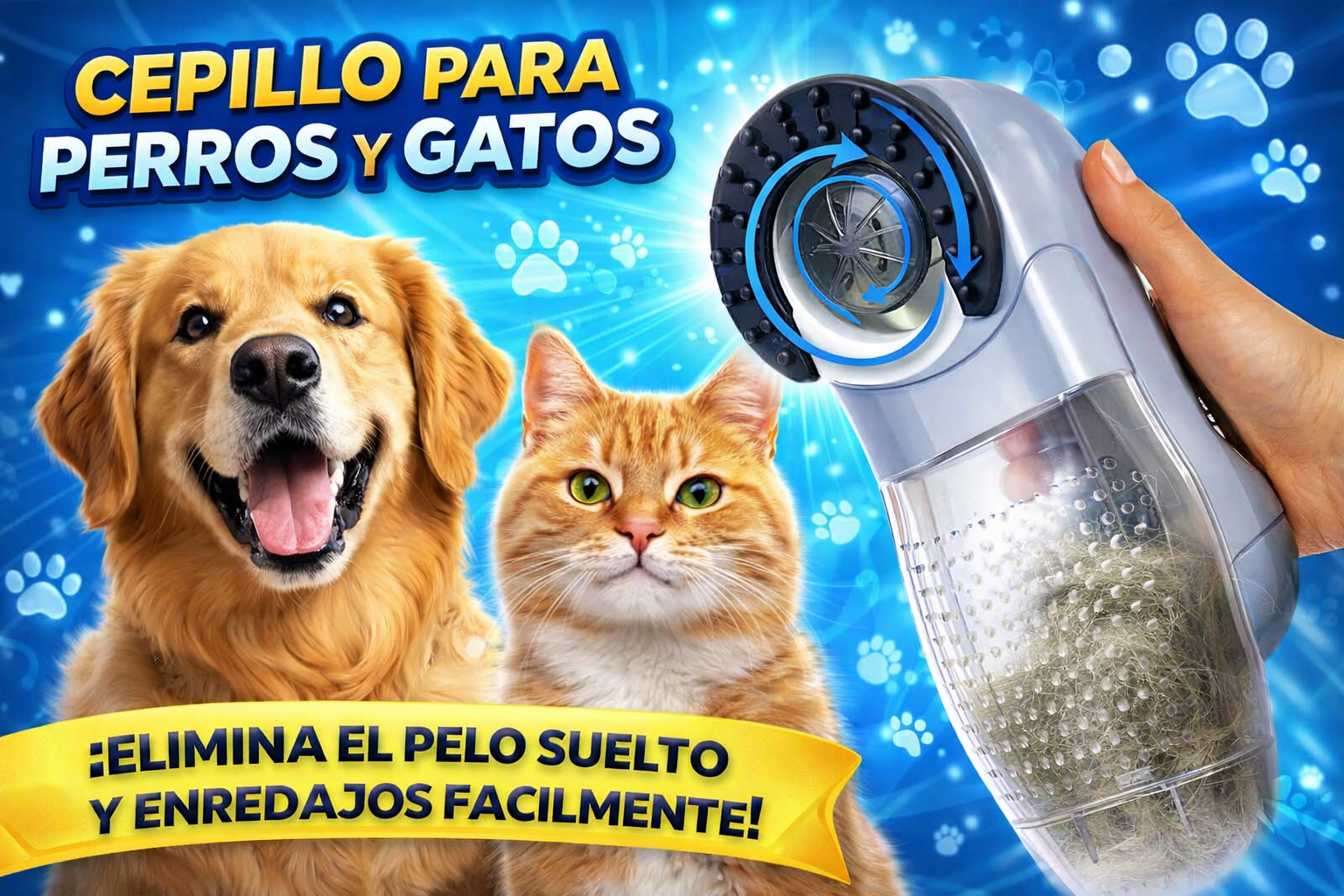 Cepillo Para Perros Y Gatos Ultra Silencioso, Sirve Para Sillones, Envio Gratis + Pago Contraentega